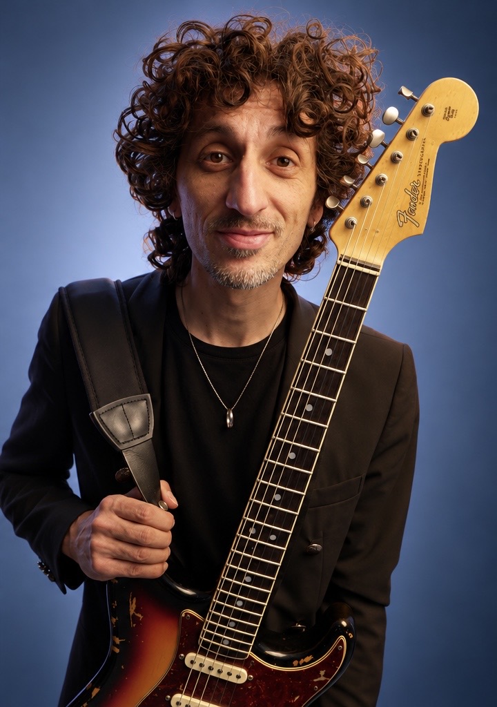 Francesco Tramontano con la chitarra